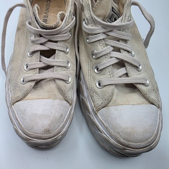 Converse Chuck Taylor Runway Cable Womens Size 8 White Platform Lift Ox Shoes - Picture 10 of 13